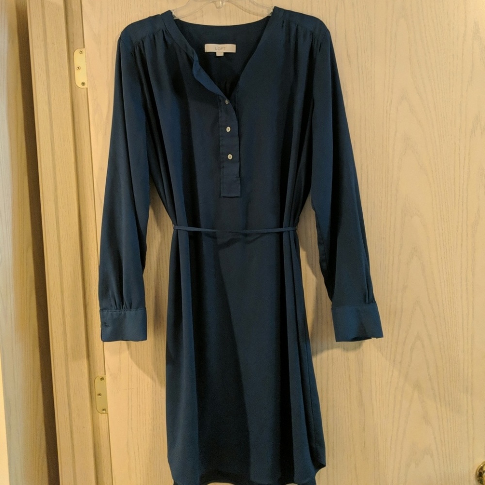 Blue dress - long sleeve